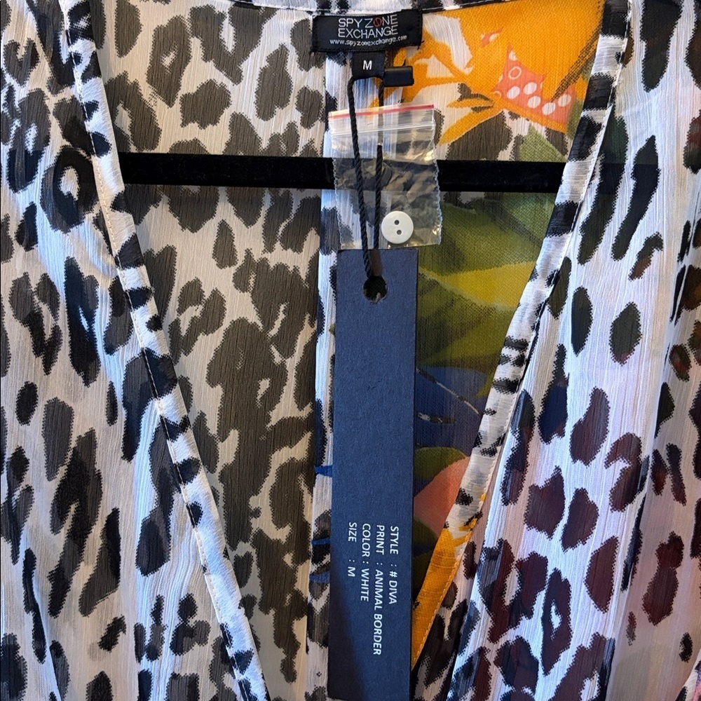 NWT Spy Zone Exchange Women’s Allover print maxi dress SZ M - Picture 5 of 9